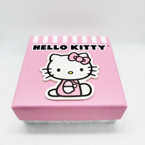Hello Kitty by Sanrio January Birthstone Necklace Pendant Fine Silver Plated - Picture 5 of 9